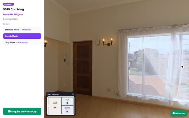 Per-room rental pricing